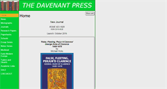 Desktop Screenshot of davenantpress.co.uk